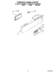 02 - Control Panel Parts parts for Kitchenaid Dishwasher KUDR02FSSS4 from AppliancePartsPros.com