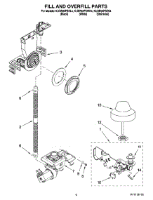 06 - Fill And Overfill Parts parts for Kitchenaid Dishwasher KUDR02FSSS4 from AppliancePartsPros.com