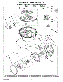 08 - Pump And Motor Parts parts for Kitchenaid Dishwasher KUDS03STBL0 from AppliancePartsPros.com