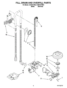 06 - Fill, Drain And Overfill Parts parts for Kitchenaid Dishwasher KUDC03ITBS0 from AppliancePartsPros.com