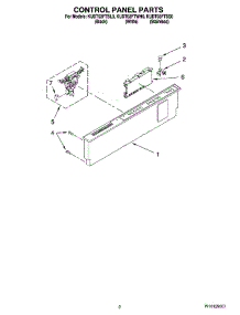 02 - Control Panel Parts parts for Kitchenaid Dishwasher KUDT03FTSS0 from AppliancePartsPros.com