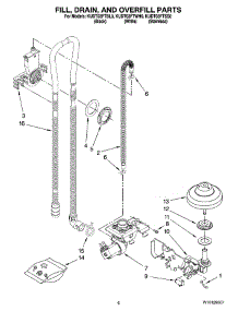 06 - Fill, Drain, And Overfill Parts parts for Kitchenaid Dishwasher KUDT03FTSS0 from AppliancePartsPros.com