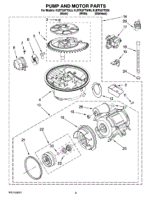 08 - Pump And Motor Parts parts for Kitchenaid Dishwasher KUDT03FTSS0 from AppliancePartsPros.com