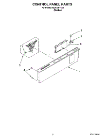 02 - Control Panel Parts parts for Kitchenaid Dishwasher KUDC03FTSS0 from AppliancePartsPros.com