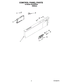 02 - Control Panel Parts parts for Kitchenaid Dishwasher KUDL02FRSS4 from AppliancePartsPros.com