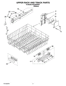 09 - Upper Rack And Track Parts parts for Kitchenaid Dishwasher KUDL02FRSS4 from AppliancePartsPros.com