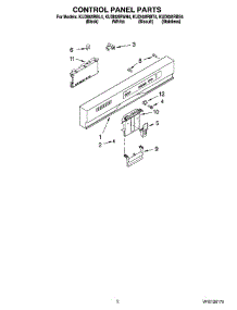 02 - Control Panel Parts parts for Kitchenaid Dishwasher KUDI02IRWH4 from AppliancePartsPros.com