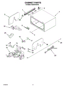 02 - Cabinet Parts parts for Kitchenaid Dishwasher KUDD01SSPA0 from AppliancePartsPros.com