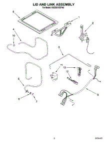 03 - Lid And Link Assembly parts for Kitchenaid Dishwasher KUDD01SSPA0 from AppliancePartsPros.com