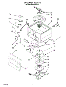 04 - Drawer Parts parts for Kitchenaid Dishwasher KUDD01SSPA0 from AppliancePartsPros.com