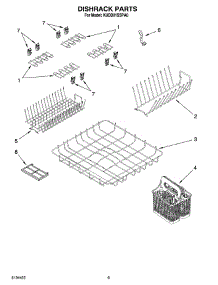 05 - Dishrack Parts parts for Kitchenaid Dishwasher KUDD01SSPA0 from AppliancePartsPros.com