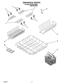 05 - Dishrack Parts parts for Kitchenaid Dishwasher KUDD01SSSS0 from AppliancePartsPros.com