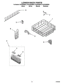 11 - Lower Rack Parts, Optional Parts (Not Included) parts for Kitchenaid Dishwasher KUDP02IRBS0 from AppliancePartsPros.com