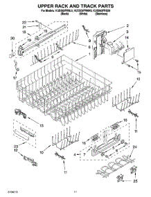09 - Upper Rack And Track Parts parts for Kitchenaid Dishwasher KUDS02FRBL0 from AppliancePartsPros.com