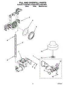 06 - Fill And Overfill Parts parts for Kitchenaid Dishwasher KUDI02CRBS0 from AppliancePartsPros.com