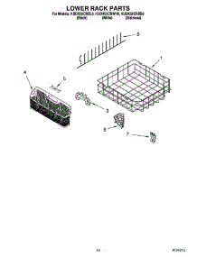 11 - Lower Rack Parts, Optional Parts (Not Included) parts for Kitchenaid Dishwasher KUDK02CRBL0 from AppliancePartsPros.com