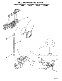 06 - Fill And Overfill Parts parts for Kitchenaid Dishwasher KUDP02SRBT0 from AppliancePartsPros.com