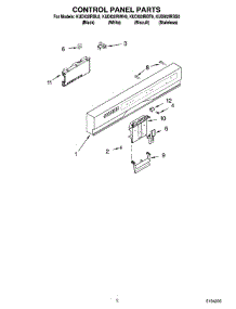 02 - Control Panel Parts parts for Kitchenaid Dishwasher KUDI02IRBS0 from AppliancePartsPros.com