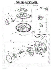 08 - Pump And Motor Parts parts for Kitchenaid Dishwasher KUDS02SRWH0 from AppliancePartsPros.com