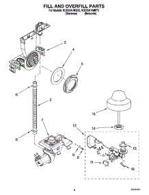 06 - Fill And Overfill Parts parts for Kitchenaid Dishwasher KUDS01VMSS5 from AppliancePartsPros.com