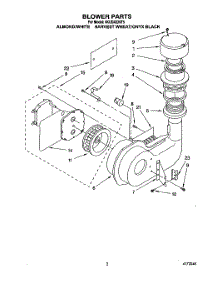 02 - Blower parts for Whirlpool Dishwasher 4KUDA220T5 from AppliancePartsPros.com