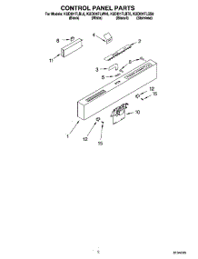 02 - Control Panel Parts parts for Kitchenaid Dishwasher KUDI01FLSS6 from AppliancePartsPros.com