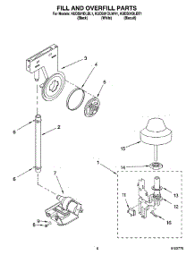 06 - Fill And Overfill Parts parts for Kitchenaid Dishwasher KUDS01DLBT1 from AppliancePartsPros.com