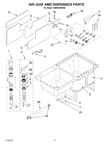 04 - Air-Gap And Dispenser parts for Kitchenaid Dishwasher KIDS01EKSS0 from AppliancePartsPros.com