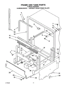 09 - Frame And Tank parts for Whirlpool Dishwasher 4KUDA220T5 from AppliancePartsPros.com