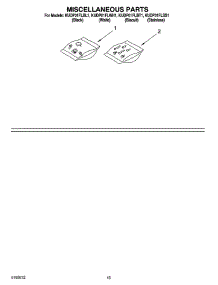 12 - Miscellaneous Parts Optional Parts (Not Included) parts for Kitchenaid Dishwasher KUDP01FLSS1 from AppliancePartsPros.com