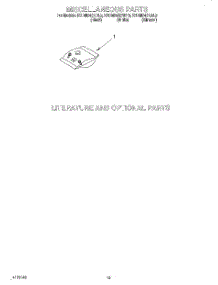 12 - Miscellaneous, Lit / Optional parts for Kitchenaid Dishwasher KUDM24SEAL3 from AppliancePartsPros.com