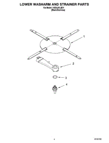 04 - Lower Washarm And Strainer Parts parts for Kitchenaid Dishwasher KUDL01ILBS1 from AppliancePartsPros.com