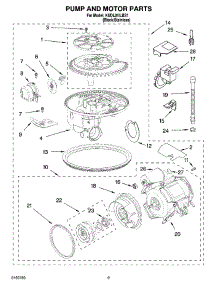 08 - Pump And Motor Parts parts for Kitchenaid Dishwasher KUDL01ILBS1 from AppliancePartsPros.com