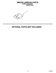 12 - Miscellaneous Parts Optional Parts (Not Included) parts for Kitchenaid Dishwasher KUDL01ILBS1 from AppliancePartsPros.com