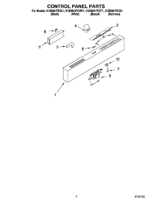 02 - Control Panel Parts parts for Kitchenaid Dishwasher KUDM01FKSS1 from AppliancePartsPros.com