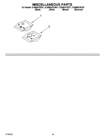 12 - Miscellaneous  Parts, Optional Parts (Not Included) parts for Kitchenaid Dishwasher KUDM01FKSS1 from AppliancePartsPros.com