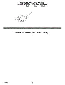 12 - Miscellaneous Parts Optional Parts (Not Included) parts for Kitchenaid Dishwasher KUDS01DLWH1 from AppliancePartsPros.com