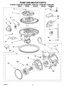 08 - Pump And Motor Parts parts for Kitchenaid Dishwasher KUDS01IJAL1 from AppliancePartsPros.com