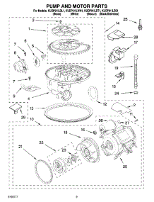 08 - Pump And Motor Parts parts for Kitchenaid Dishwasher KUDP01ILBS1 from AppliancePartsPros.com