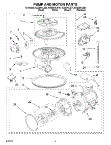 08 - Pump And Motor Parts parts for Kitchenaid Dishwasher KUDS01ILWH1 from AppliancePartsPros.com