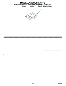 12 - Miscellaneous Parts Optional Parts (Not Included) parts for Kitchenaid Dishwasher KUDI01DLBT1 from AppliancePartsPros.com