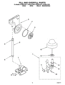 06 - Fill And Overfill Parts parts for Kitchenaid Dishwasher KUDP01ILBT1 from AppliancePartsPros.com