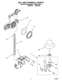 06 - Fill And Overfill Parts parts for Kitchenaid Dishwasher KUDS01VMSS0 from AppliancePartsPros.com