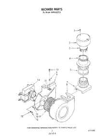 03 - Blower parts for Whirlpool Dishwasher 4KPDI620T0 from AppliancePartsPros.com