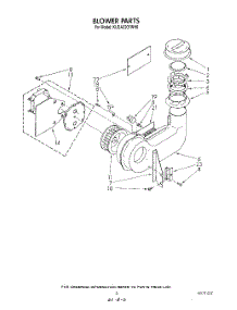 03 - Blower parts for Kitchenaid Dishwasher KUDA220TWH0 from AppliancePartsPros.com