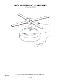 06 - Lower Washarm And Strainer parts for Kitchenaid Dishwasher KUDA220TWH0 from AppliancePartsPros.com