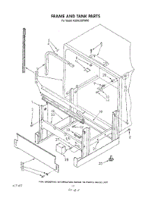 10 - Frame And Tank parts for Kitchenaid Dishwasher KUDA220TWH0 from AppliancePartsPros.com