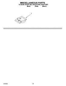 12 - Miscellaneous Parts Optional Parts (Not Included) parts for Kitchenaid Dishwasher KUDJ01TJWH0 from AppliancePartsPros.com