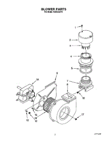 03 - Blower parts for Kitchenaid Dishwasher KUDC220T6 from AppliancePartsPros.com