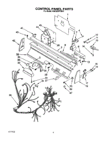 03 - Control Panel, Lit / Optional parts for Kitchenaid Dishwasher KUDJ23HYWH1 from AppliancePartsPros.com